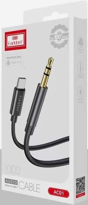 Кабель Earldom 3.5 mm jack - USB Type-C 1 м