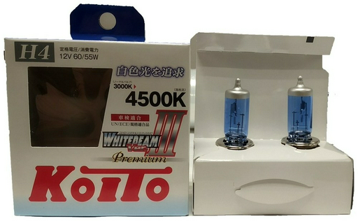 Автолампа KOITO P0744W галогенная, 2 шт