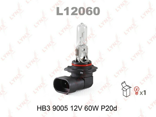 LYNXauto L12060 галогенная HB3, 1 шт