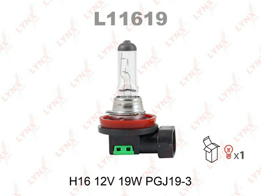 LYNXauto L11619 галогенная H16, 1 шт