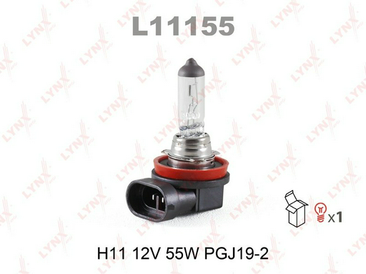 LYNXauto L11155 галогенная H11, 1 шт