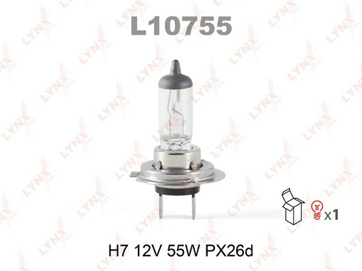 LYNXauto L10755 галогенная H7, 1 шт