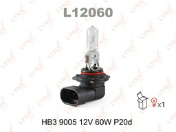 LYNXauto L12060 галогенная HB3, 1 шт