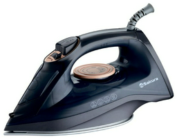 Утюг SAKURA SA-3073CBK черный, золотистый