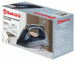 Утюг SAKURA SA-3073CBK черный, золотистый