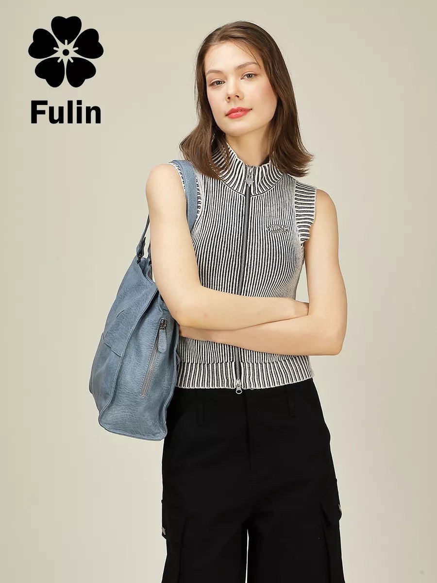 Сумка багет FULIN экокожа синий купить,NaN