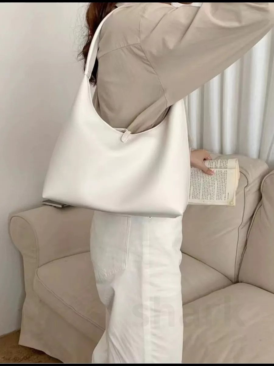 Сумка багет SHARK bags экокожа белый купить,NaN