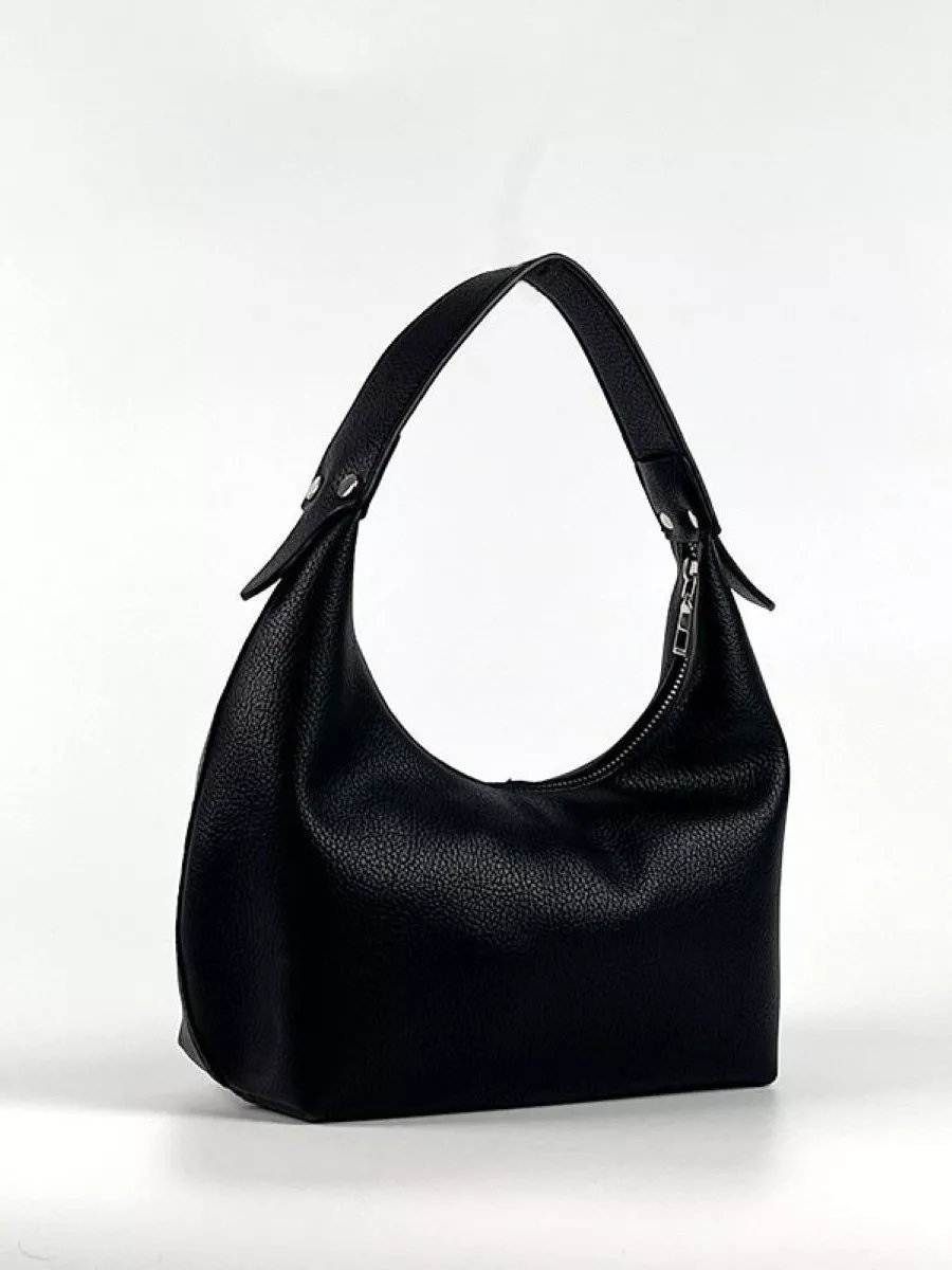 Сумка багет SHARK bags экокожа черный купить,NaN