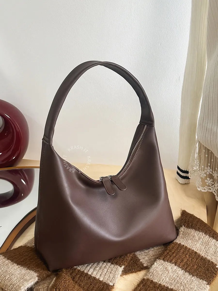 Сумка багет SHARK bags экокожа коричневый купить,NaN