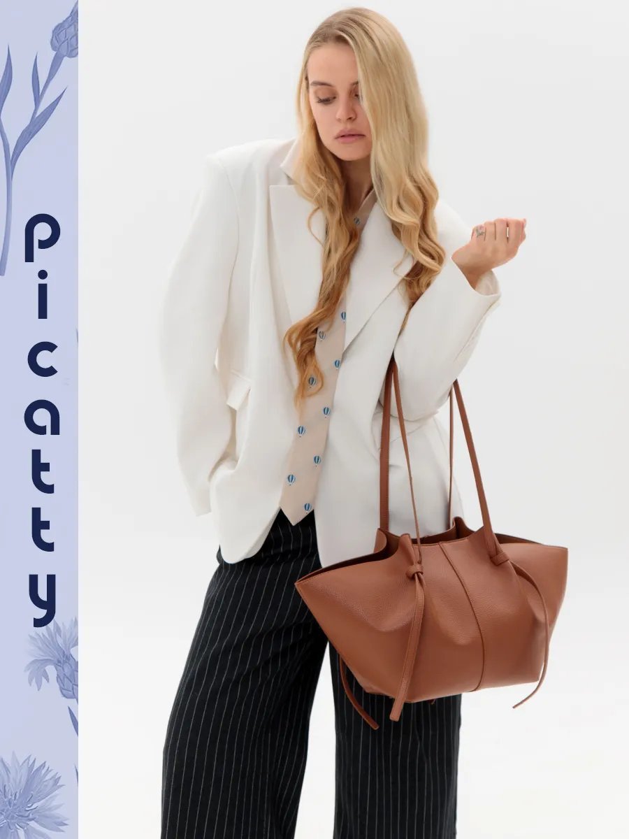 Сумка шоппер Picatty искусственная кожа коричневый купить,NaN