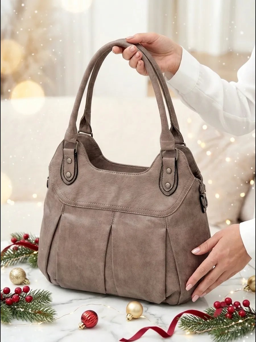 Сумка шоппер ICONIC BAGS искусственная кожа серый купить,NaN