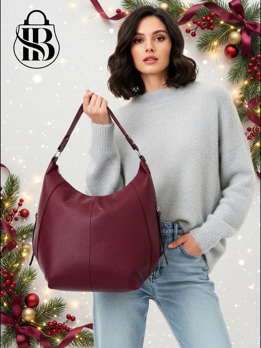 Сумка шоппер ICONIC BAGS искусственная кожа красный купить,NaN