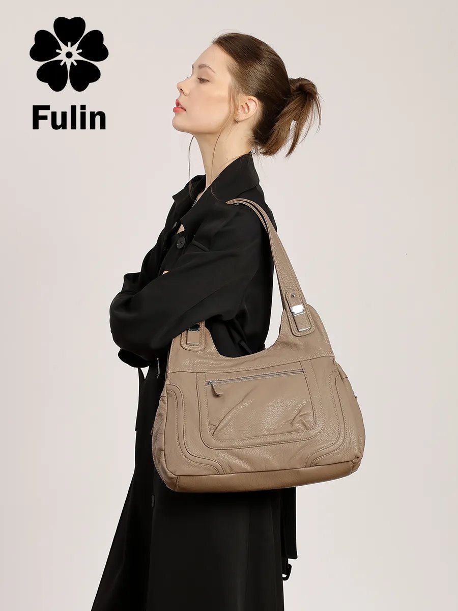 Сумка шоппер FULIN искусственная кожа зеленый купить,NaN