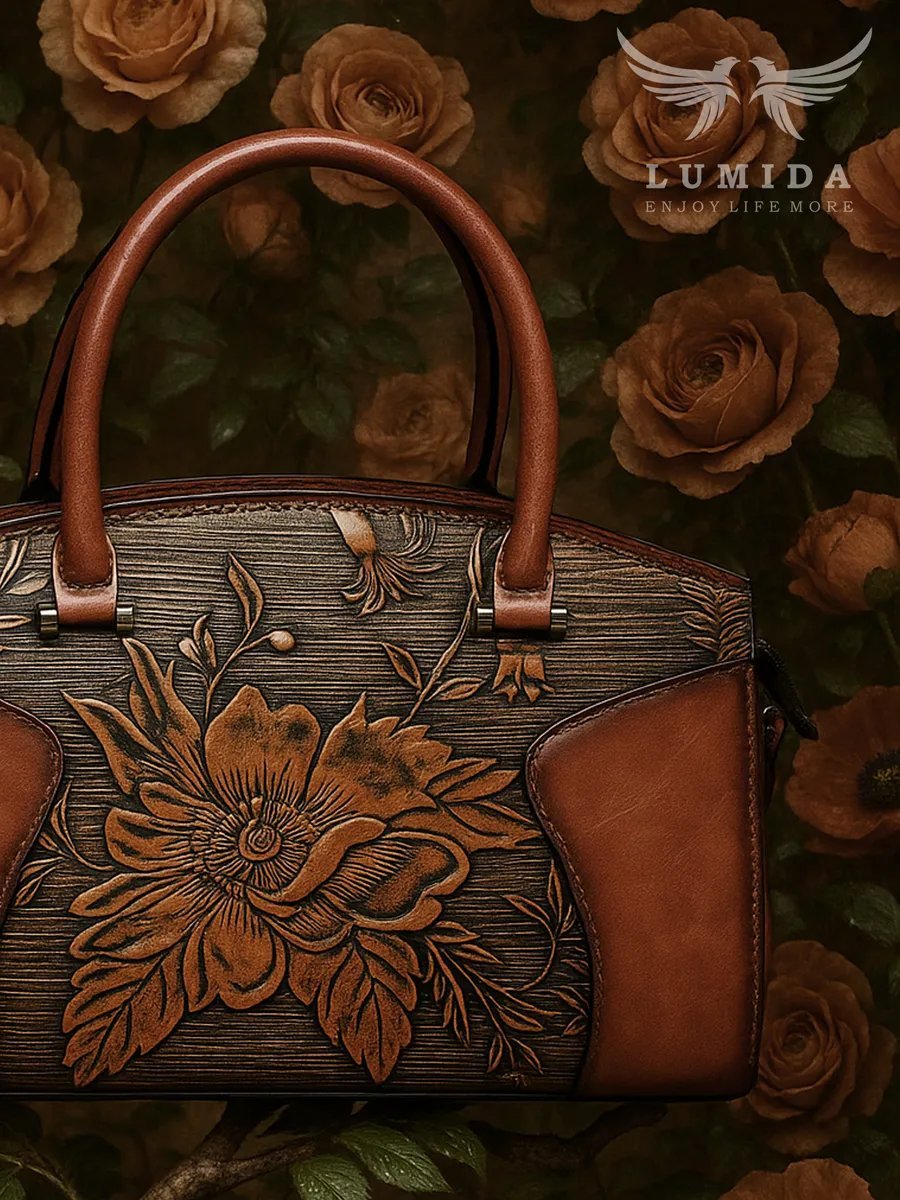 Мини-сумка Lumida натуральная кожа коричневый купить,NaN