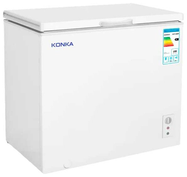 Морозильник KONKA KCF-200W 250 л белый купить,NaN