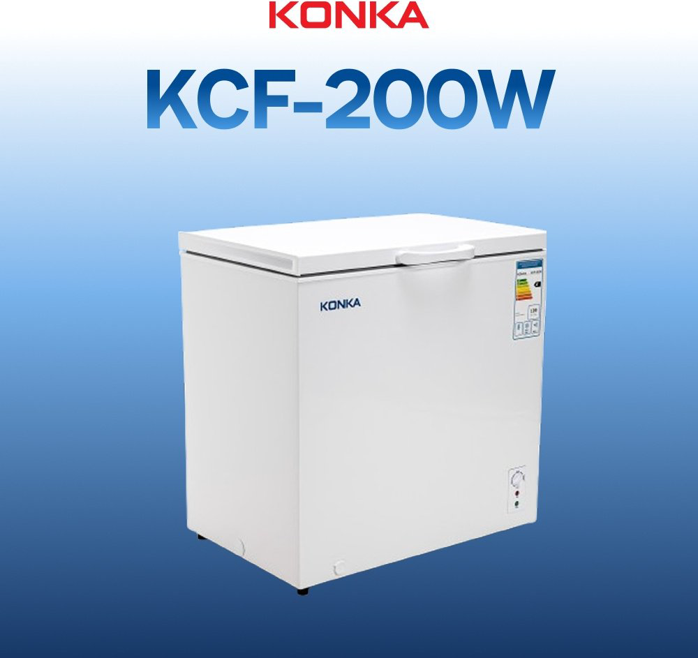 Морозильник KONKA KCF-200W 250 л белый купить,NaN