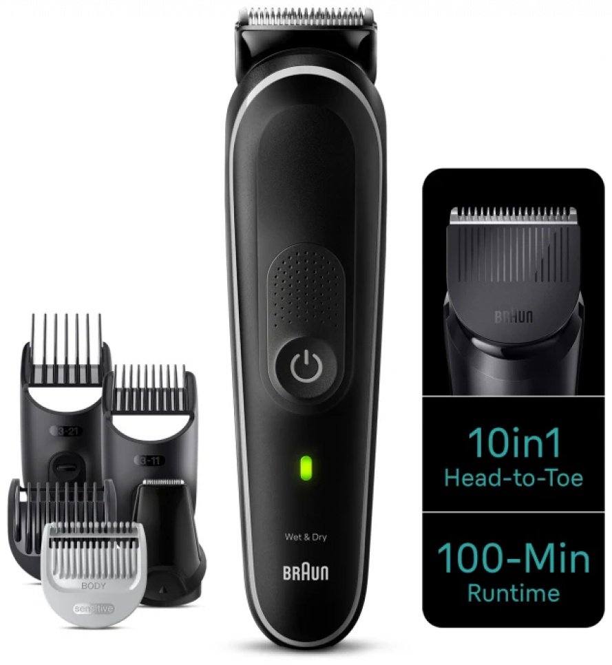 Электробритва Braun MGK5440 BLK сеточная от аккумулятора купить,0