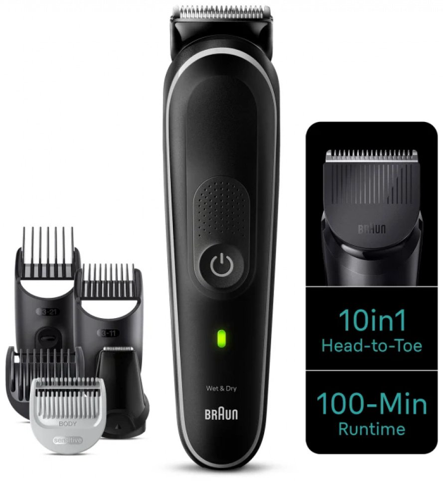Электробритва Braun MGK5440 BLK сеточная от аккумулятора купить,NaN