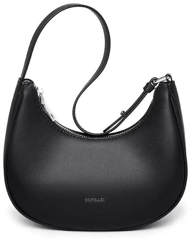 Сумка багет STLY&LEATHER полиэстер черный купить,NaN