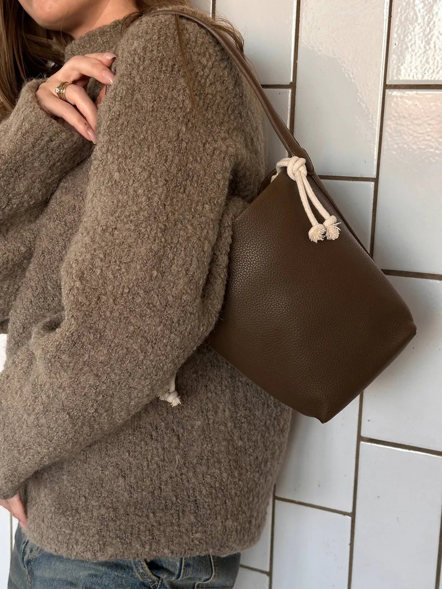 Сумка кросс-боди HYPEBAZAAR экокожа коричневый купить,NaN