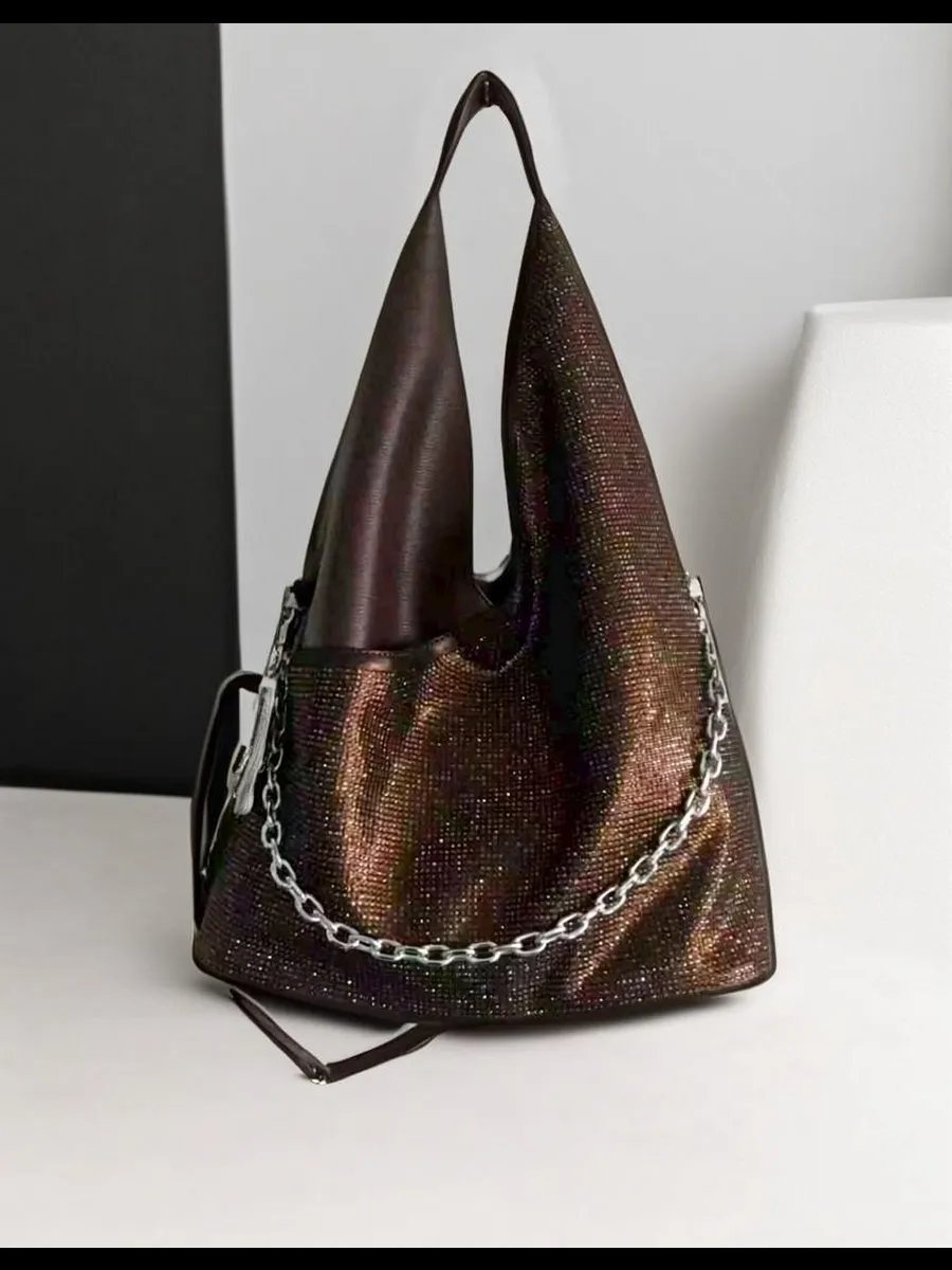 Сумка шоппер saaba bags экокожа коричневый купить,NaN