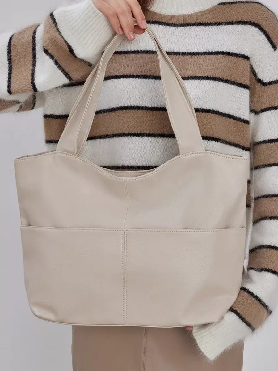 Сумка шоппер ForMe Style экокожа бежевый купить,NaN