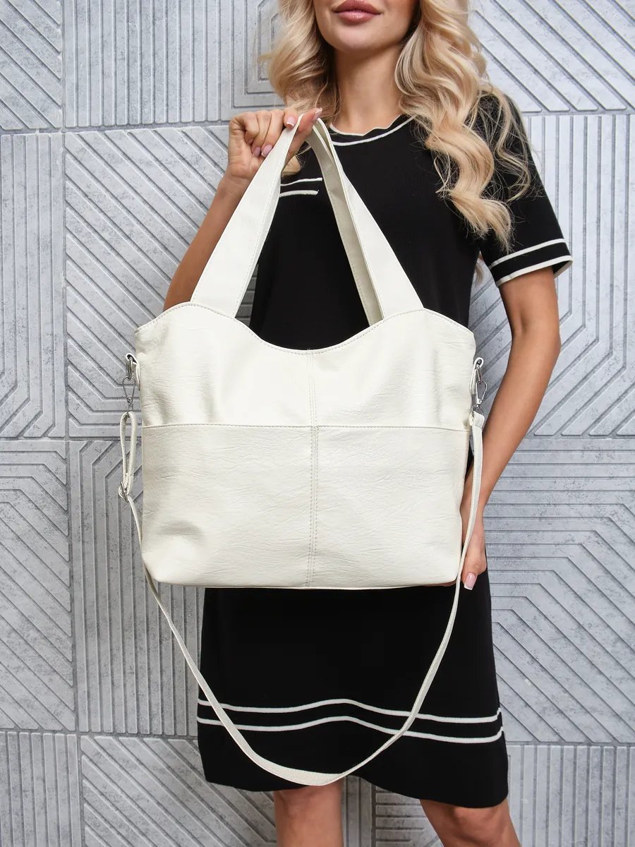Сумка шоппер ForMe Style экокожа белый купить,NaN