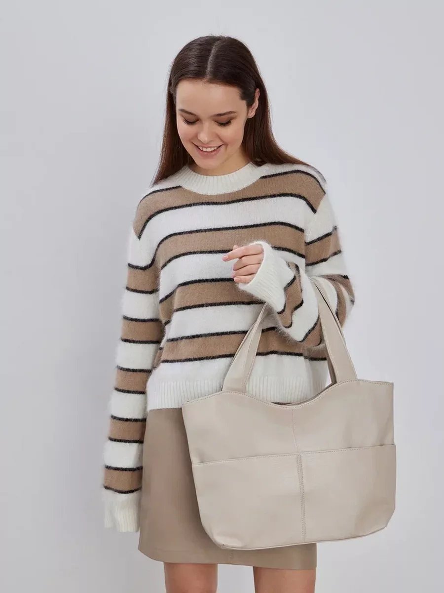 Сумка шоппер ForMe Style экокожа бежевый купить,NaN