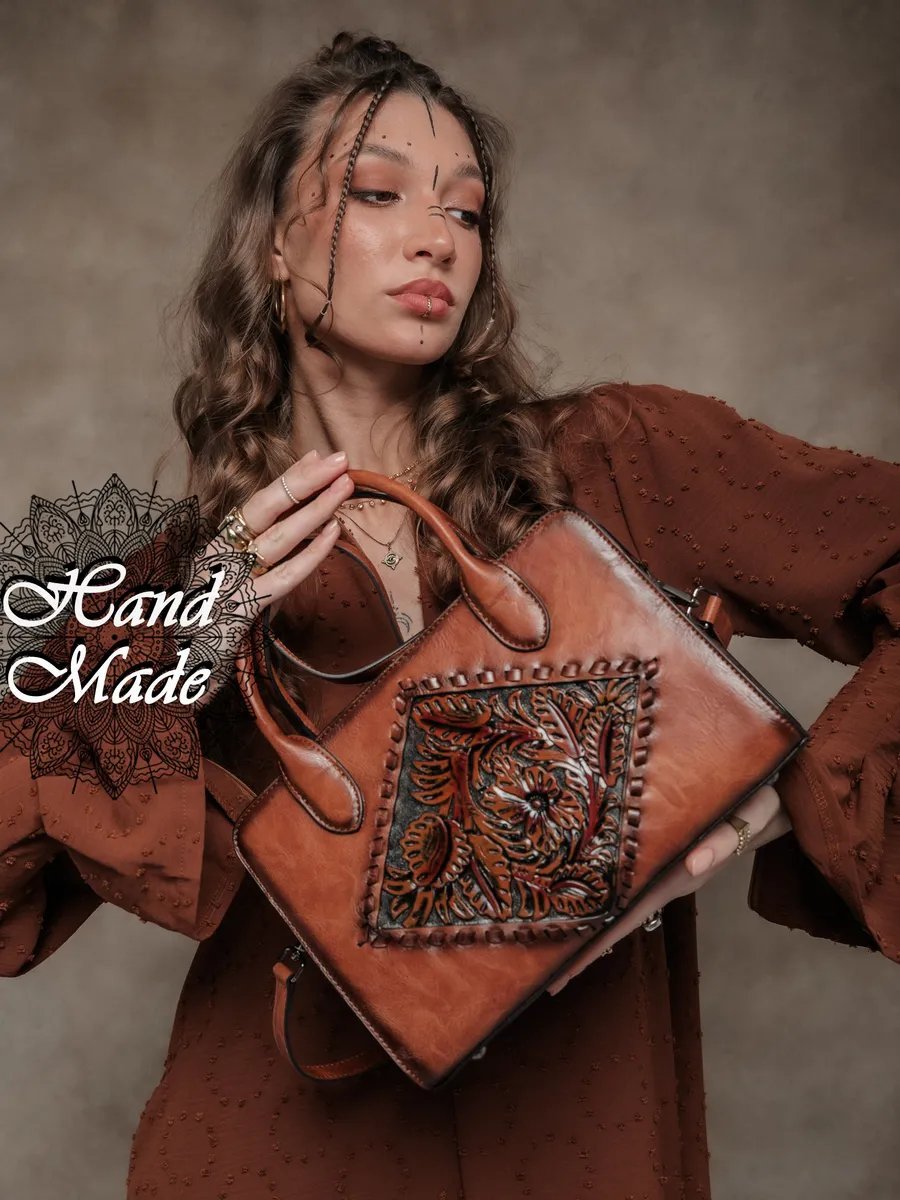Мини-сумка Lumida натуральная кожа коричневый купить,NaN