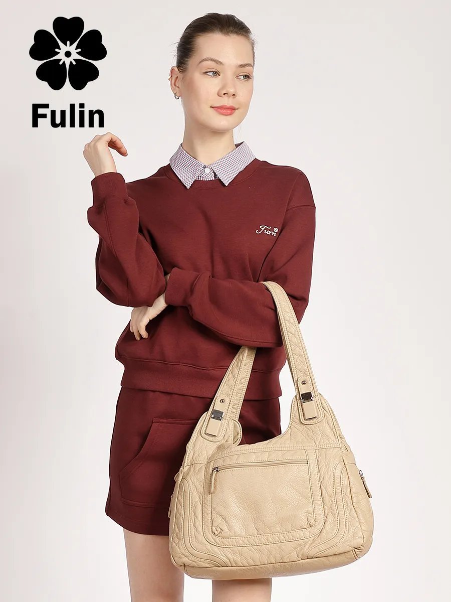 Сумка шоппер FULIN искусственная кожа зеленый купить,NaN