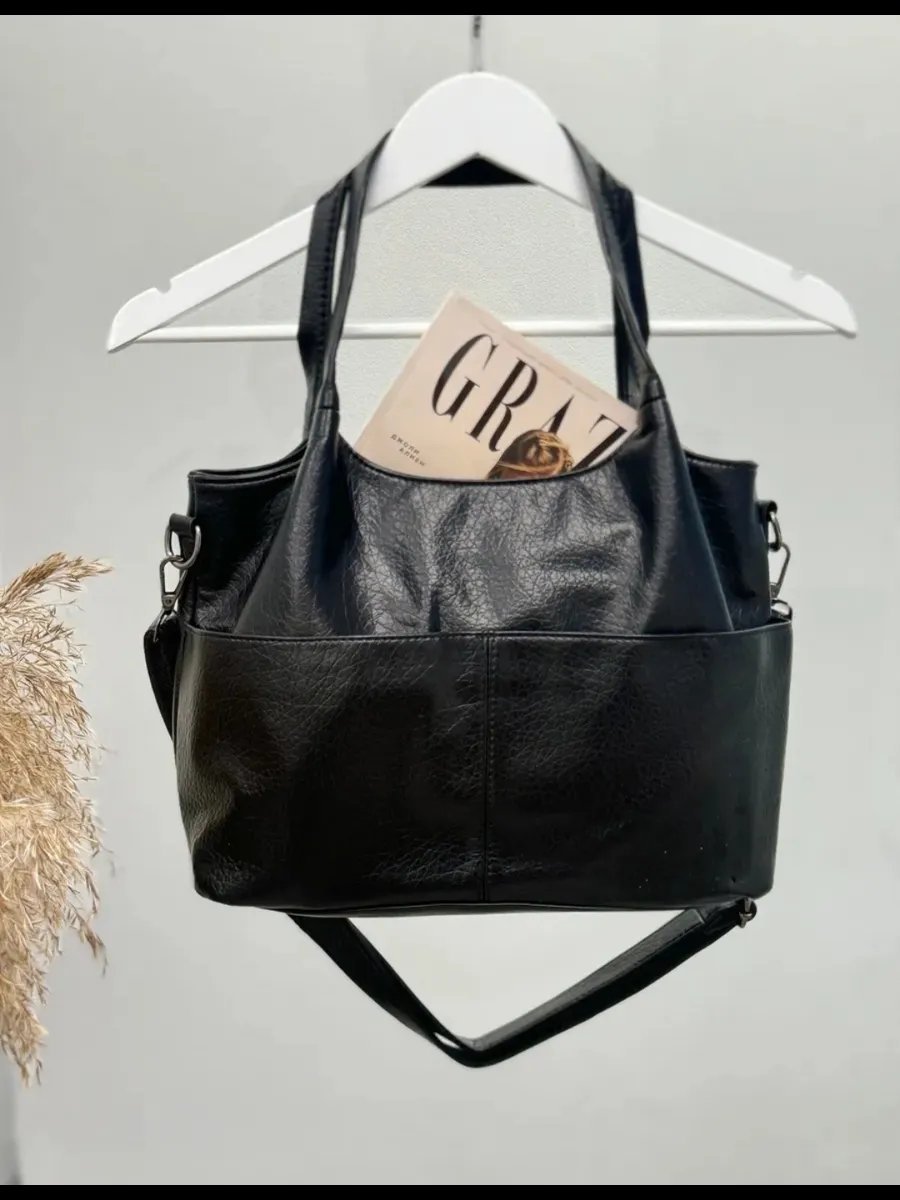Сумка тоут beauty bags экокожа черный купить,NaN