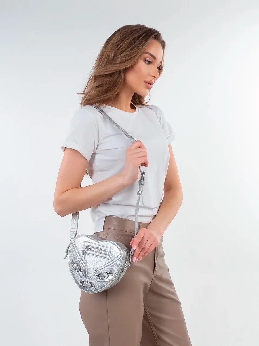 Сумка багет STYLE + экокожа серый купить,NaN