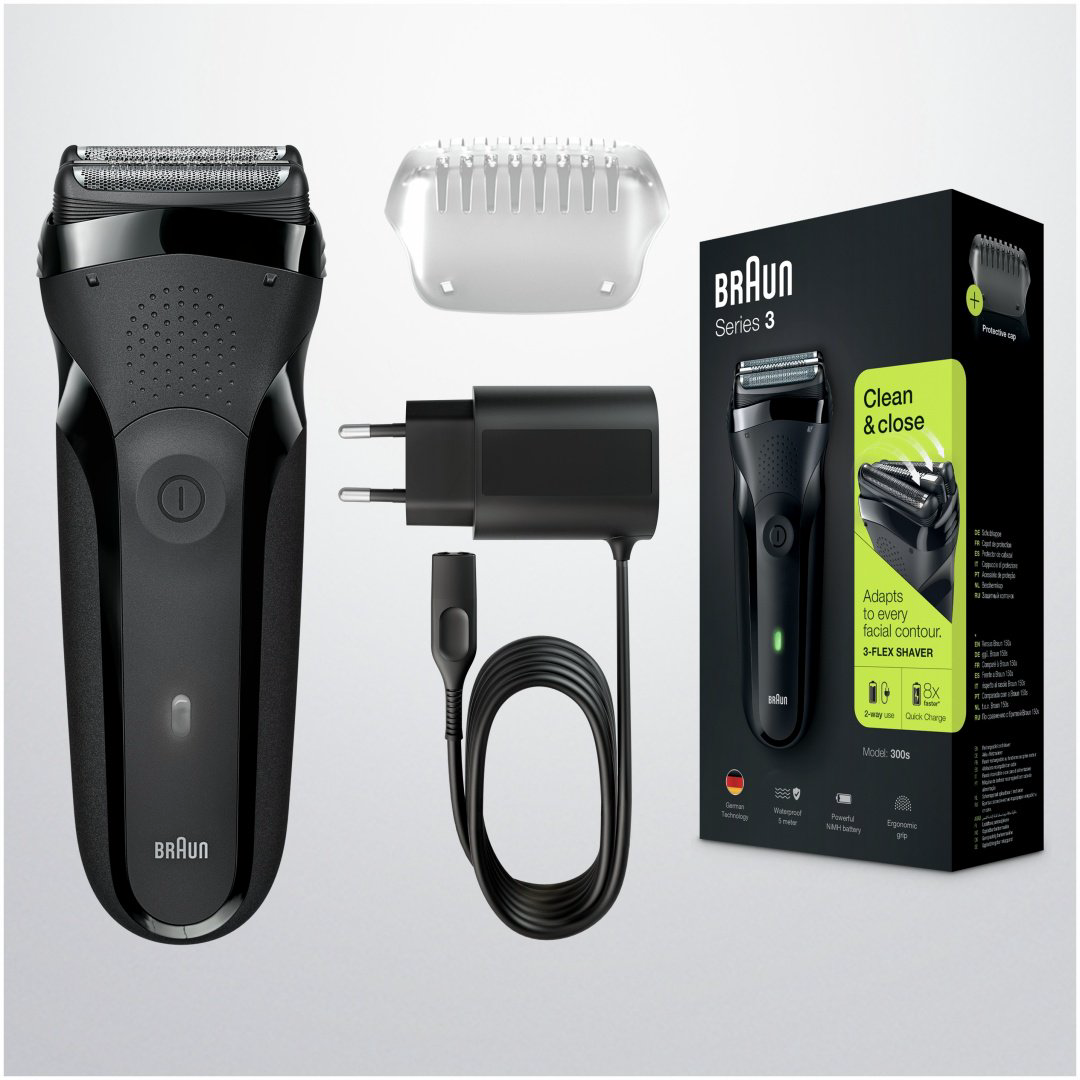 Электробритва Braun Series 3 300BT сеточная от аккумулятора купить,NaN