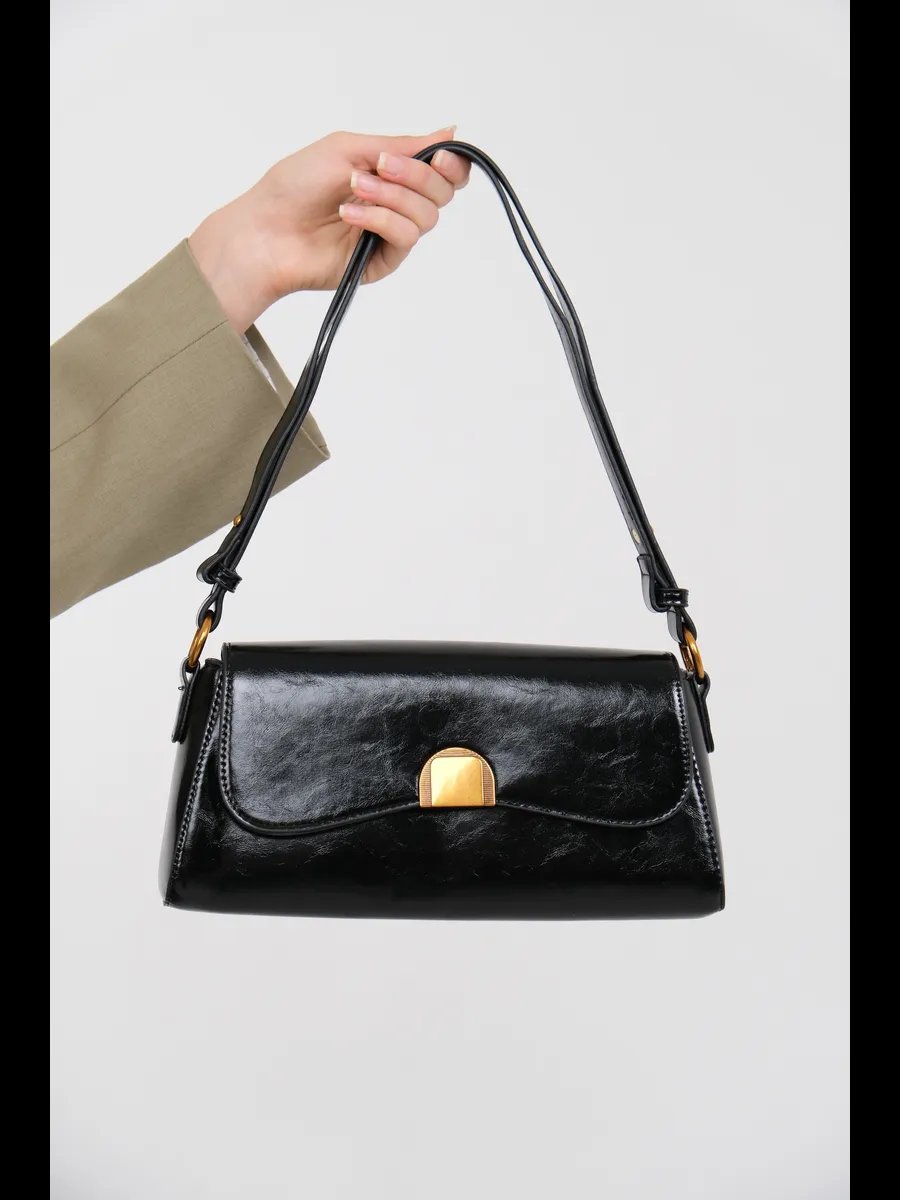 Сумка багет VELARIA BAGS экокожа черный купить,NaN