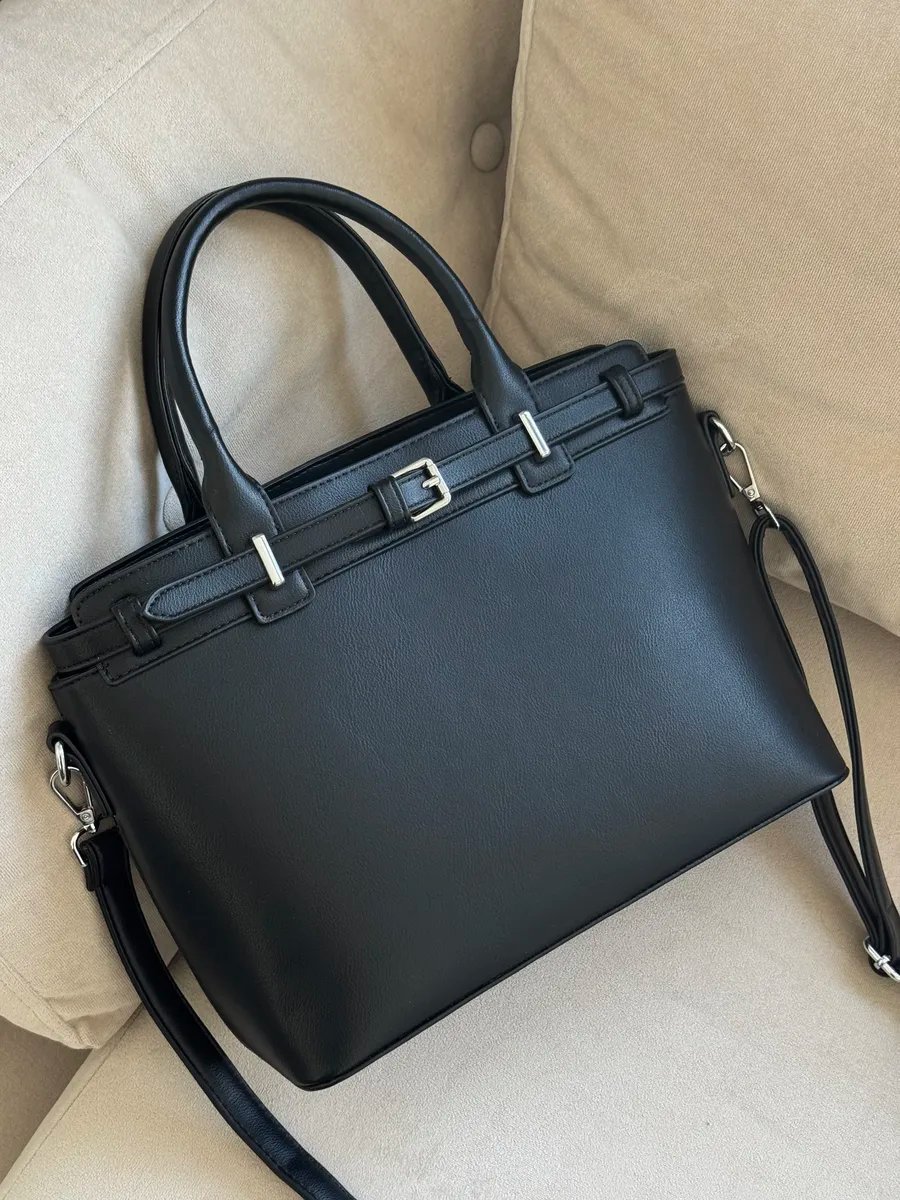 Сумка тоут VIbags искусственная кожа черный купить,NaN