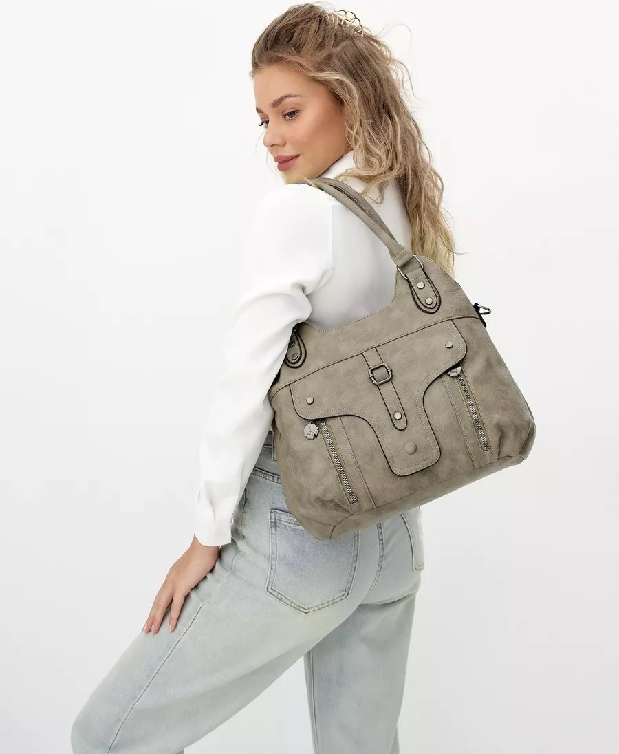 Сумка шоппер ICONIC BAGS искусственная кожа зеленый купить,NaN