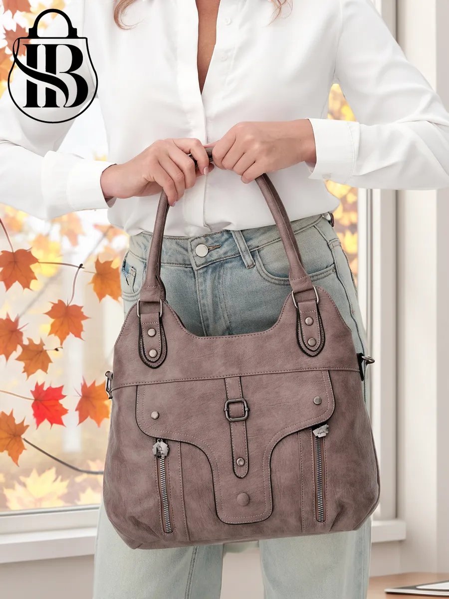 Сумка шоппер ICONIC BAGS искусственная кожа розовый купить,NaN