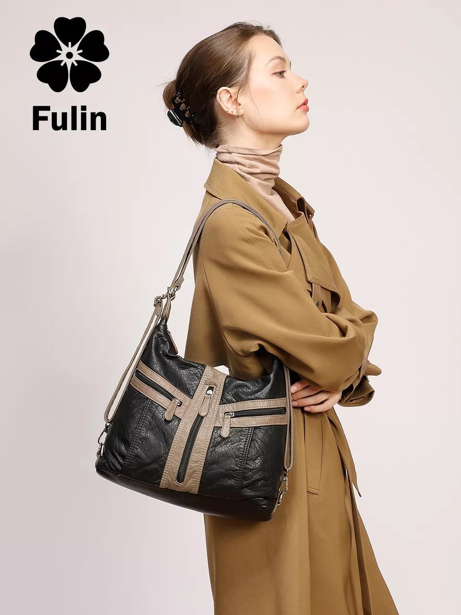 Сумка кросс-боди FULIN натуральная кожа зеленый купить,NaN
