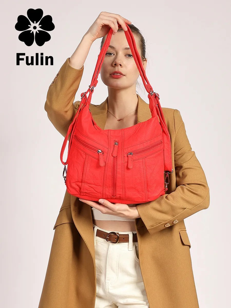 Сумка кросс-боди FULIN натуральная кожа красный купить,NaN
