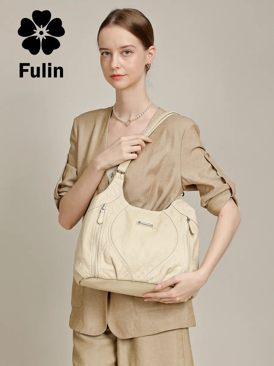 Сумка шоппер FULIN экокожа бежевый купить,NaN