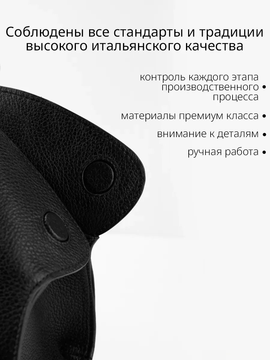 Мини-сумка Barsalini Land натуральная кожа черный купить,NaN