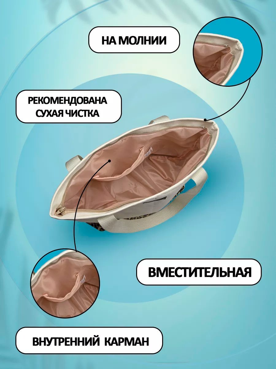 Сумка шоппер Небосой лен синий купить,NaN