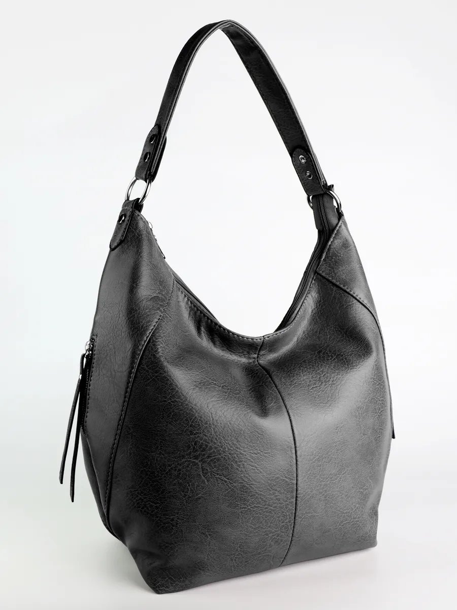 Сумка шоппер ICONIC BAGS искусственная кожа серый купить,NaN