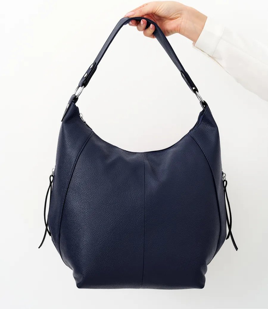 Сумка шоппер ICONIC BAGS искусственная кожа синий купить,NaN