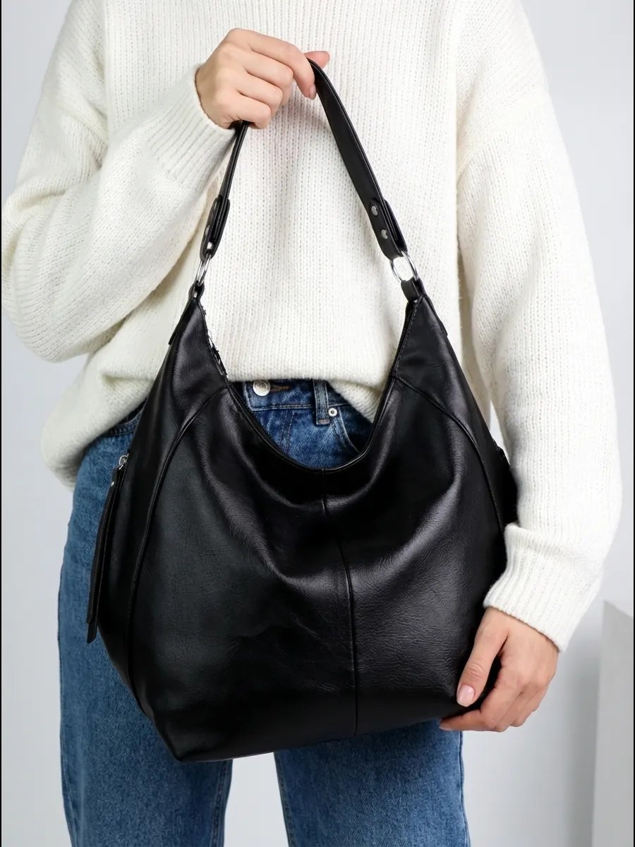 Сумка шоппер ICONIC BAGS искусственная кожа черный купить,NaN
