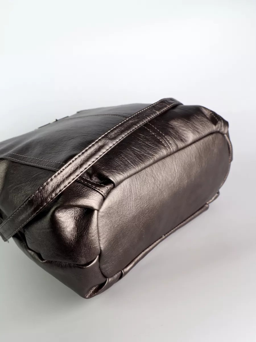 Сумка шоппер ICONIC BAGS искусственная кожа коричневый купить,NaN