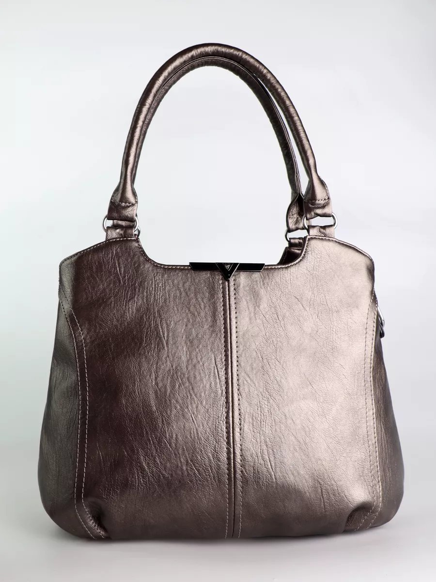 Сумка шоппер ICONIC BAGS искусственная кожа коричневый купить,NaN