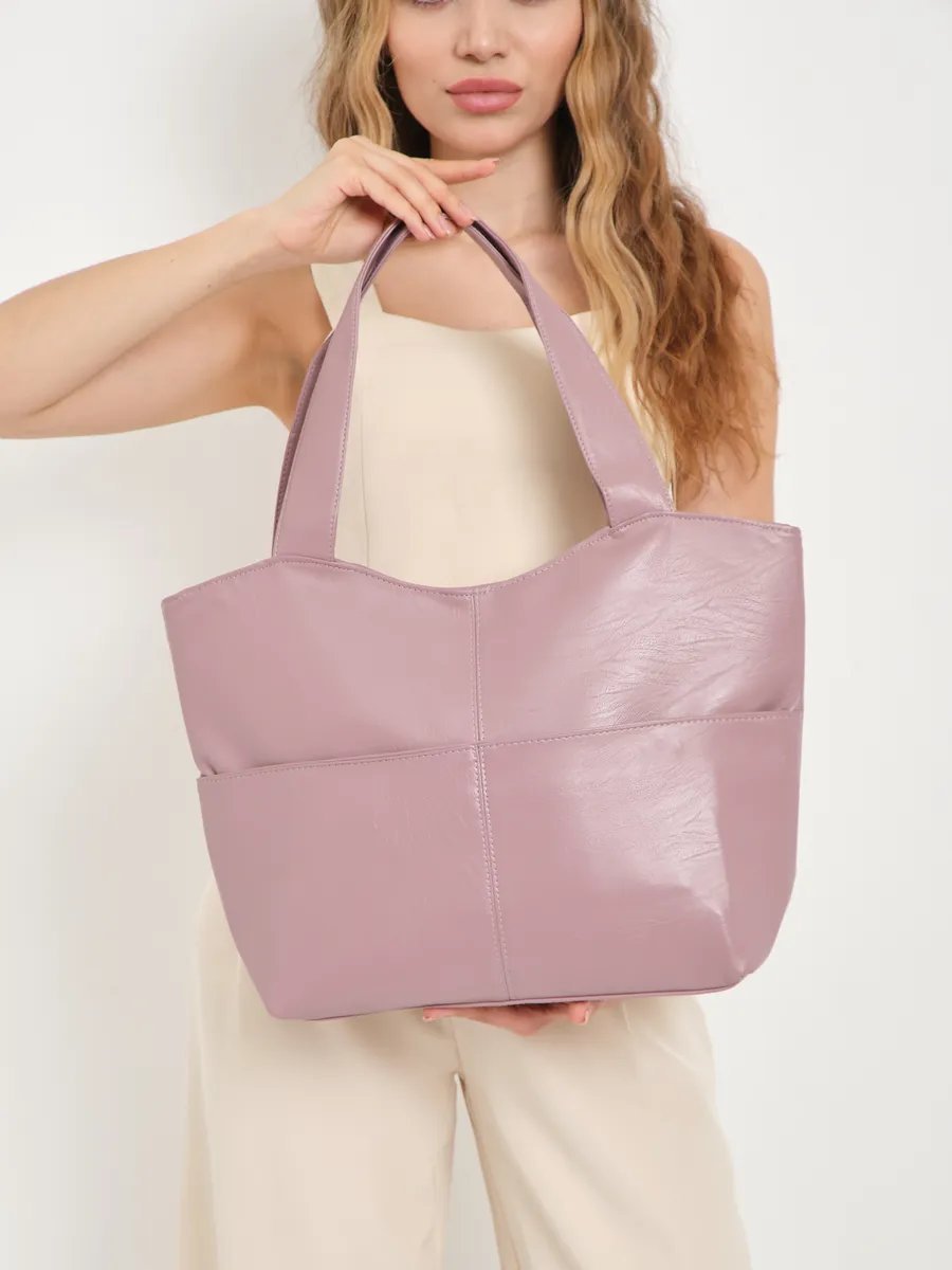 Сумка шоппер ForMe Style экокожа бежевый купить,NaN