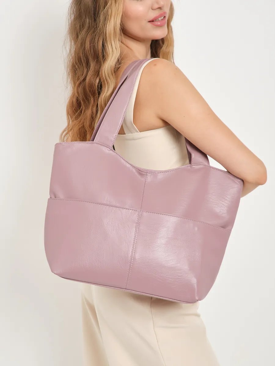 Сумка шоппер ForMe Style экокожа бежевый купить,NaN