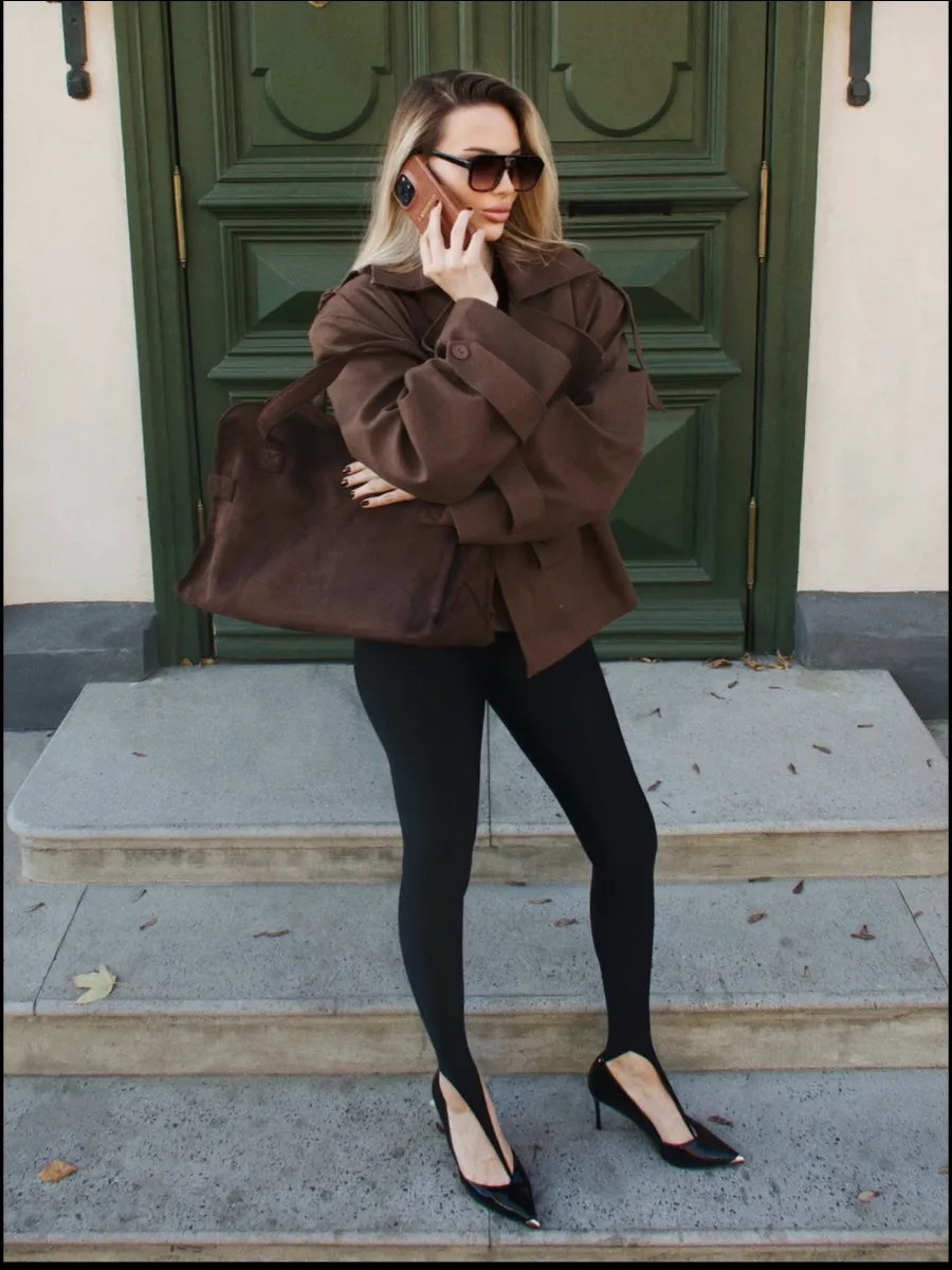 Сумка шоппер SARL WEAR нейлон коричневый купить,NaN